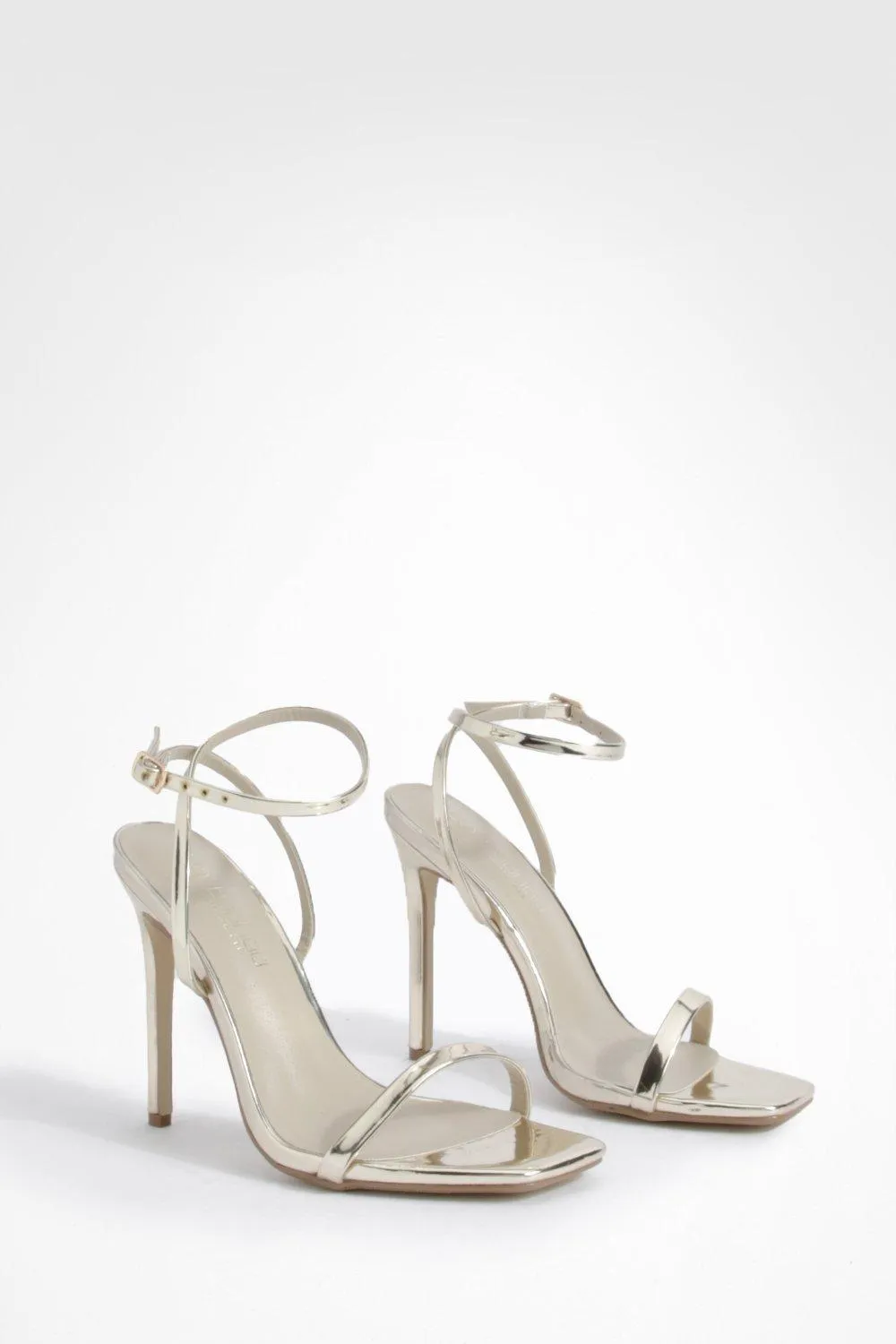 Wide Width Barely There Stiletto Heels