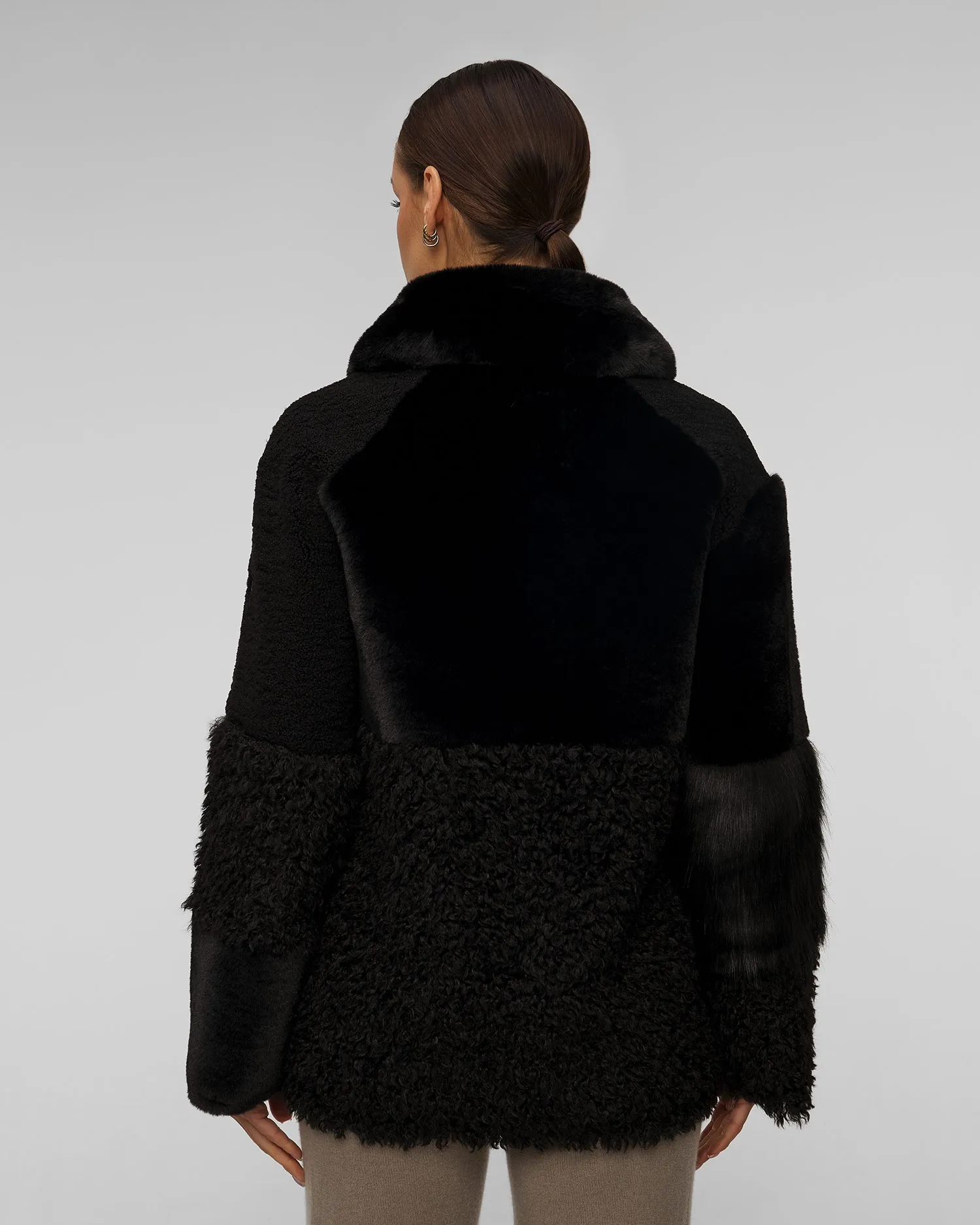 Women's black fur coat Sportalm 1810042729-5900