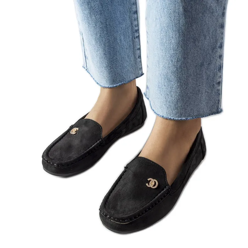 Black Moccasins Clardoux