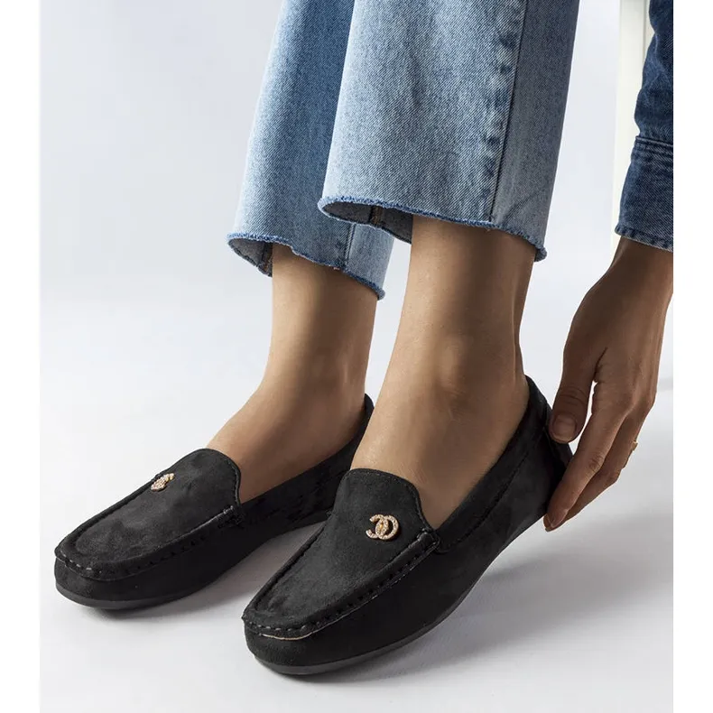 Black Moccasins Clardoux