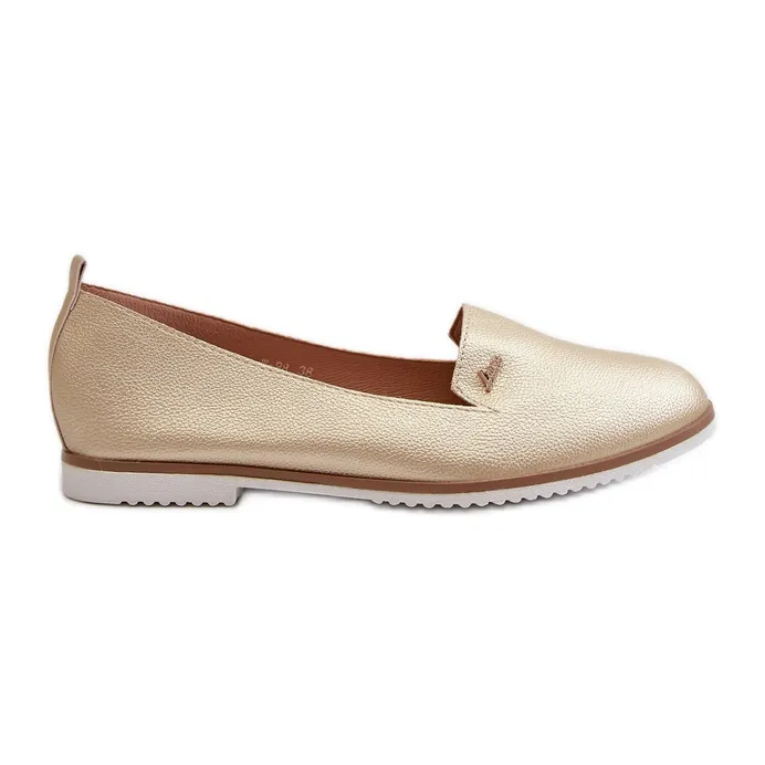 Gold Flat Moccasins Enzla golden