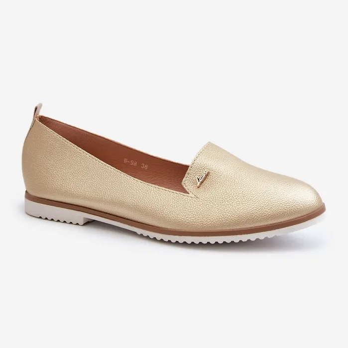 Gold Flat Moccasins Enzla golden