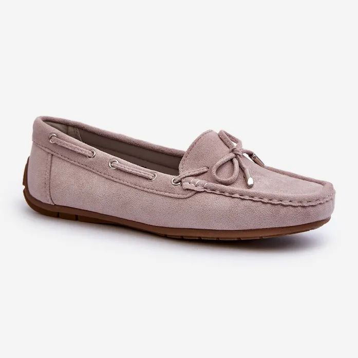 Purple Si Passione violet suede moccasins