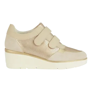 Women's Champagne Sneakers - Style D25RAB