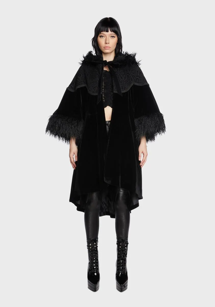 Women's Gothic Faux Fur Coat