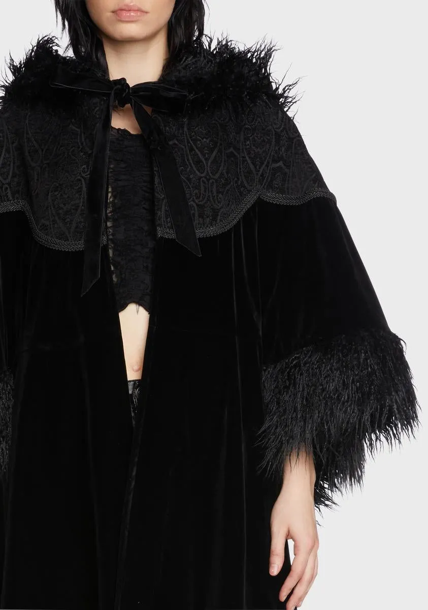 Women's Gothic Faux Fur Coat