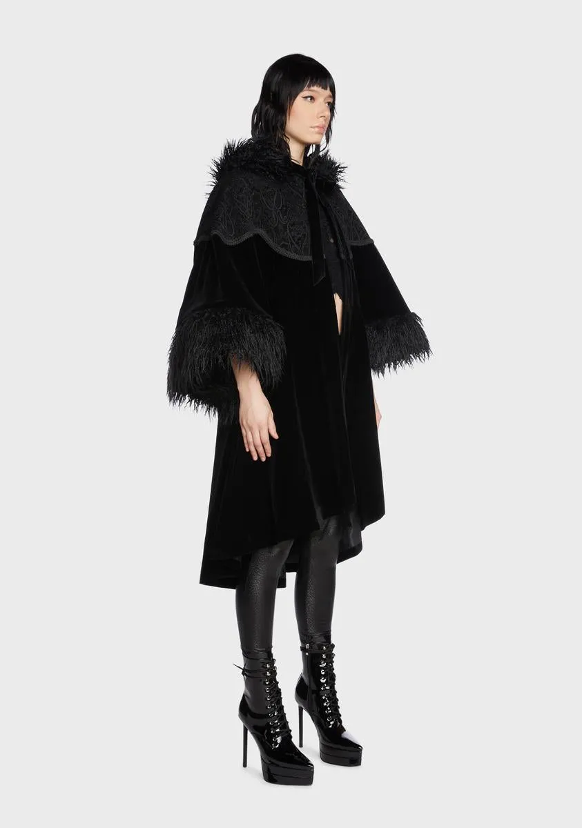 Women's Gothic Faux Fur Coat