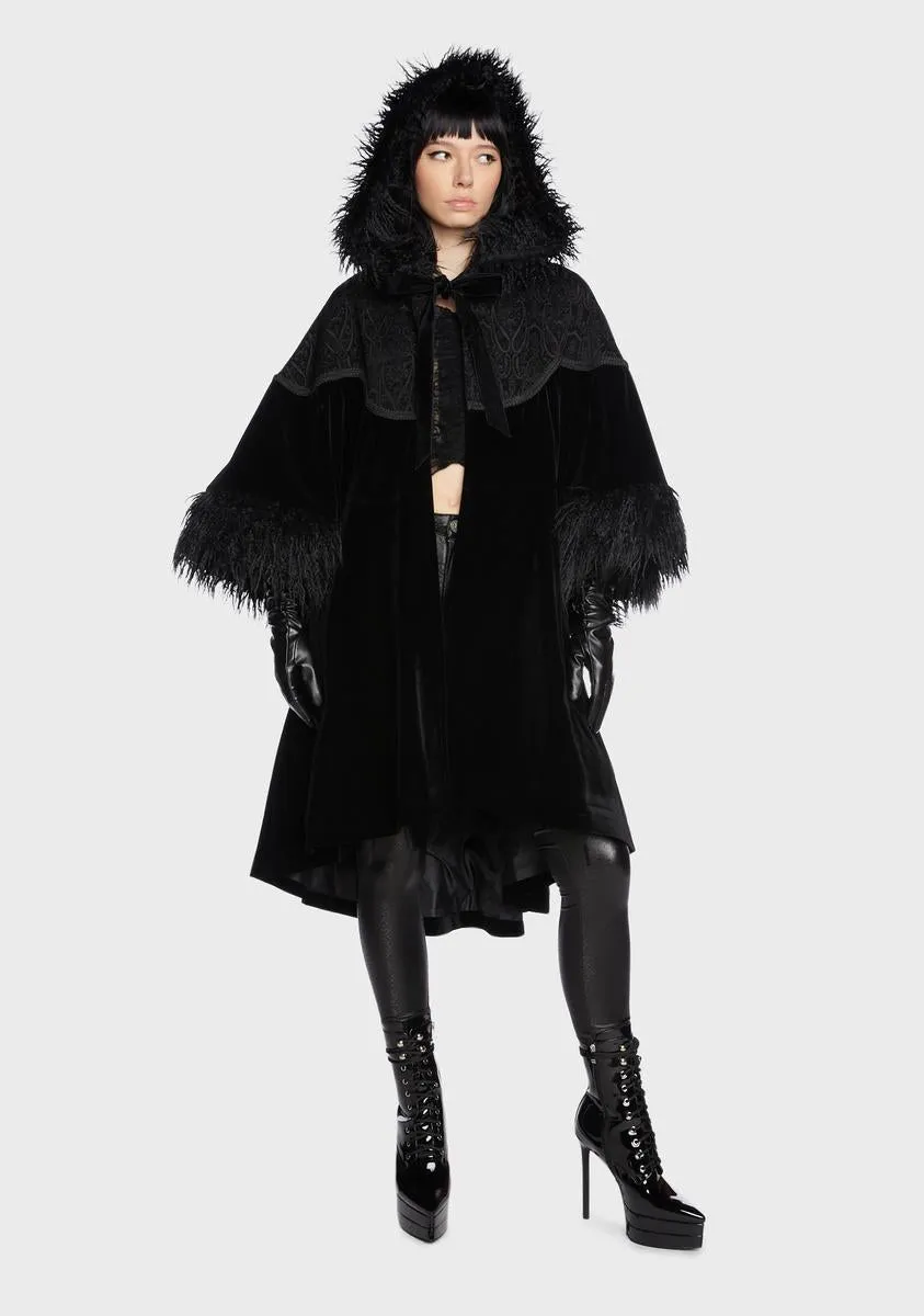 Women's Gothic Faux Fur Coat