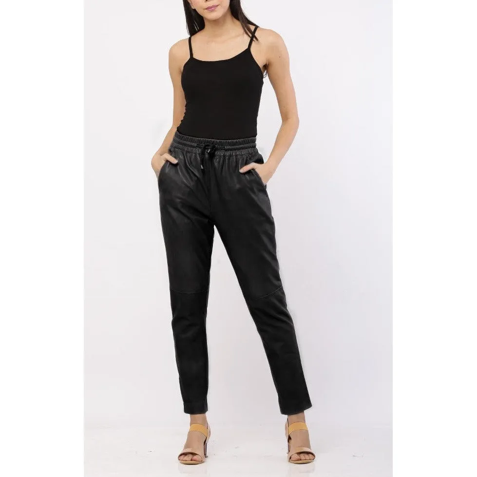 Women's Leather Pants /Joggers Carillo