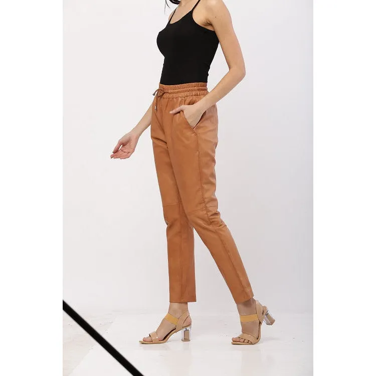 Women's Leather Pants /Joggers Carillo