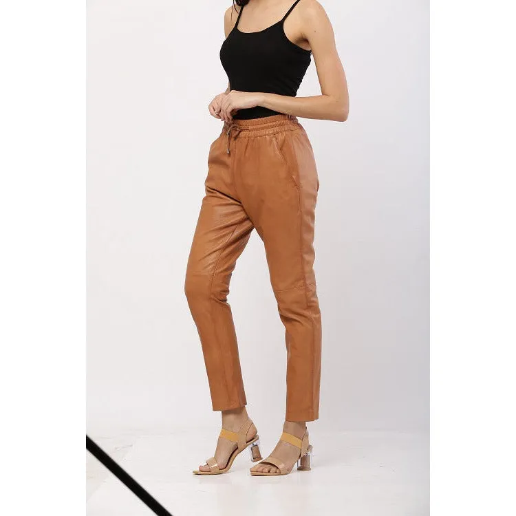 Women's Leather Pants /Joggers Carillo