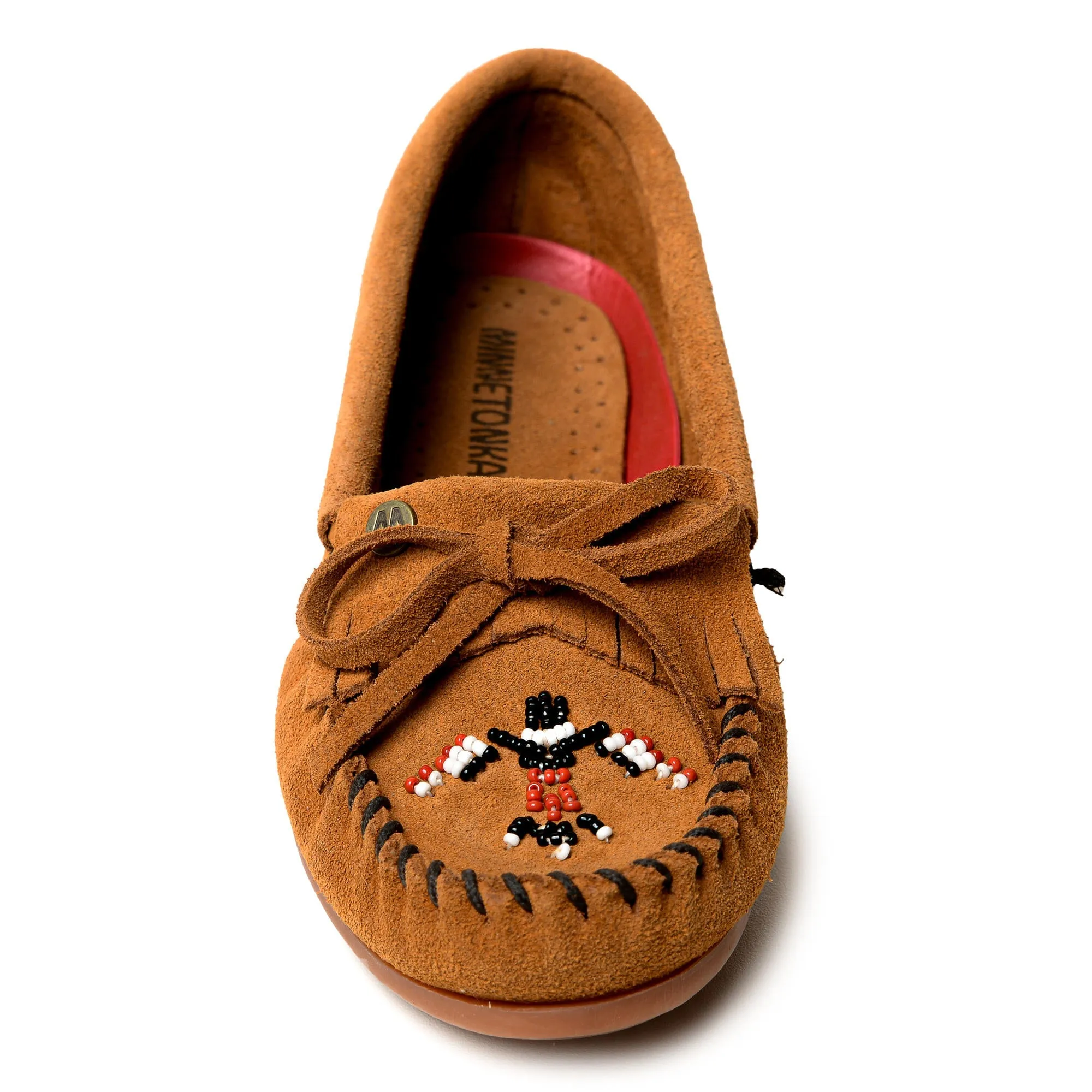 Women's Thunderbird Beaded Leather Moccasins