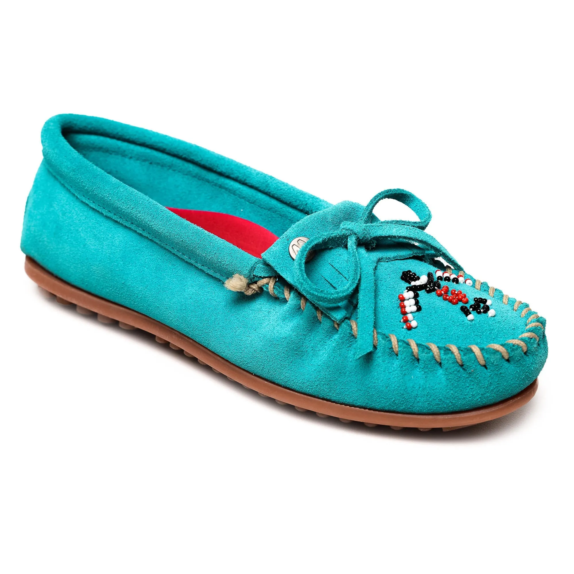 Women's Thunderbird Beaded Leather Moccasins