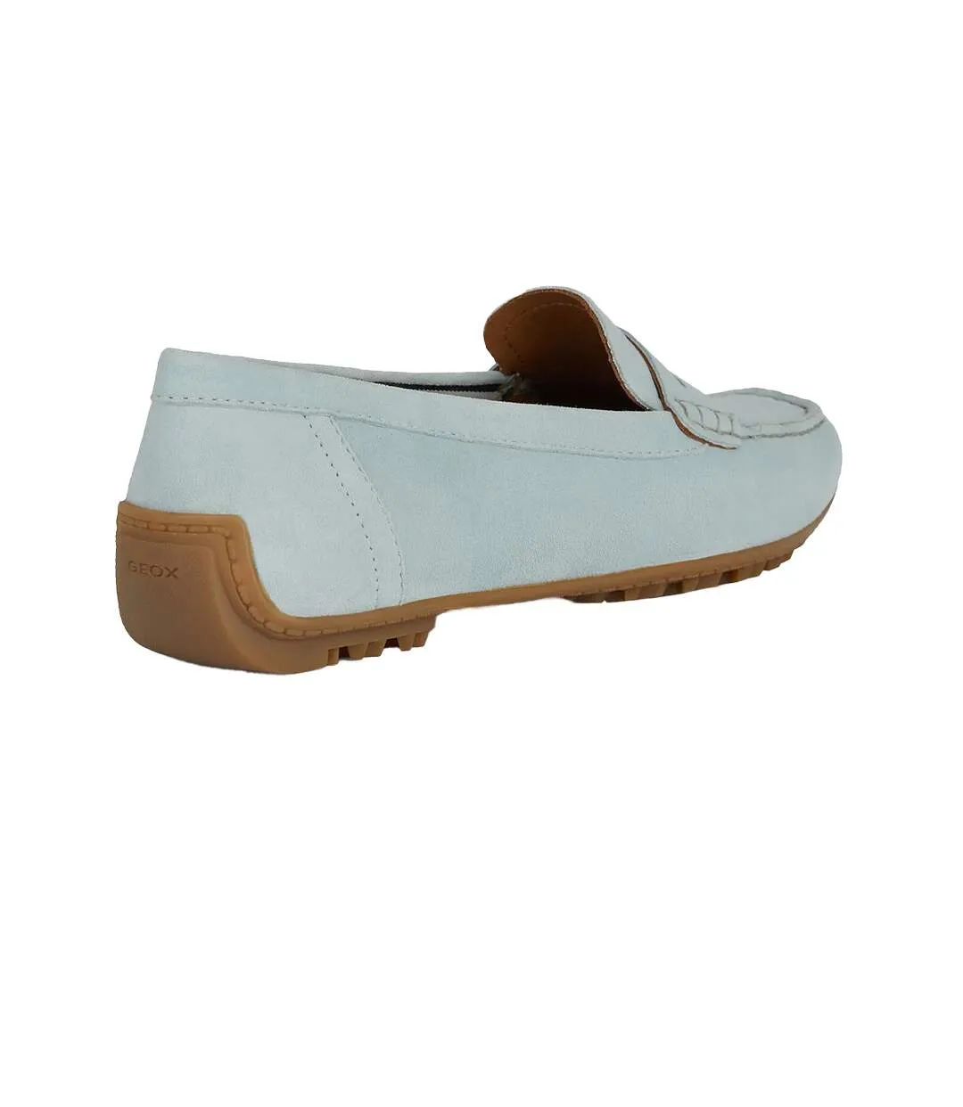 Light Blue Geox Kosmopolis Suede Moccasins