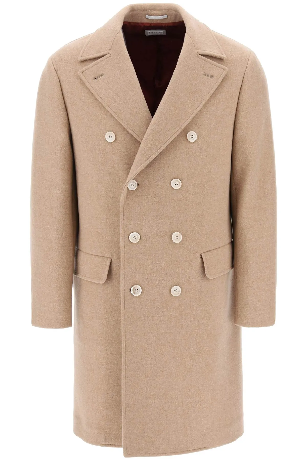 Wool Cashmere Double Breasted Coat