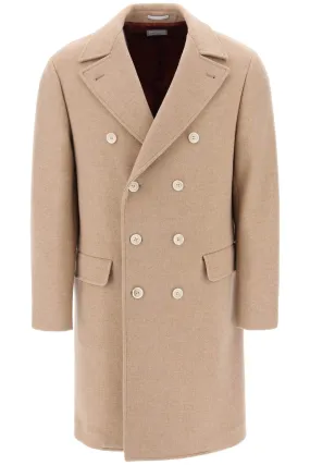 Wool Cashmere Double Breasted Coat