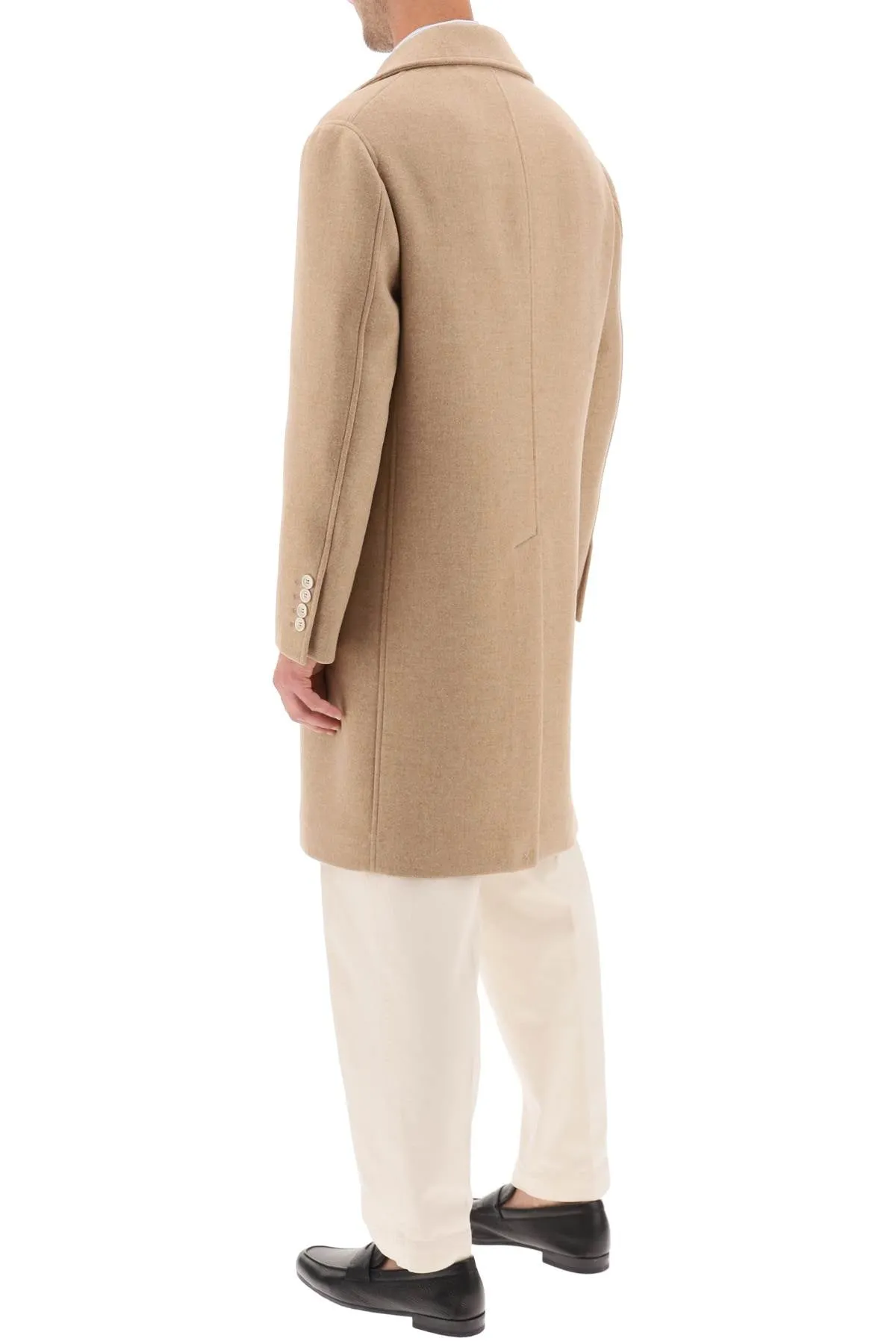 Wool Cashmere Double Breasted Coat