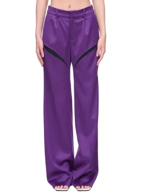 Wool Suit Trousers (WV08V-VIOLET)