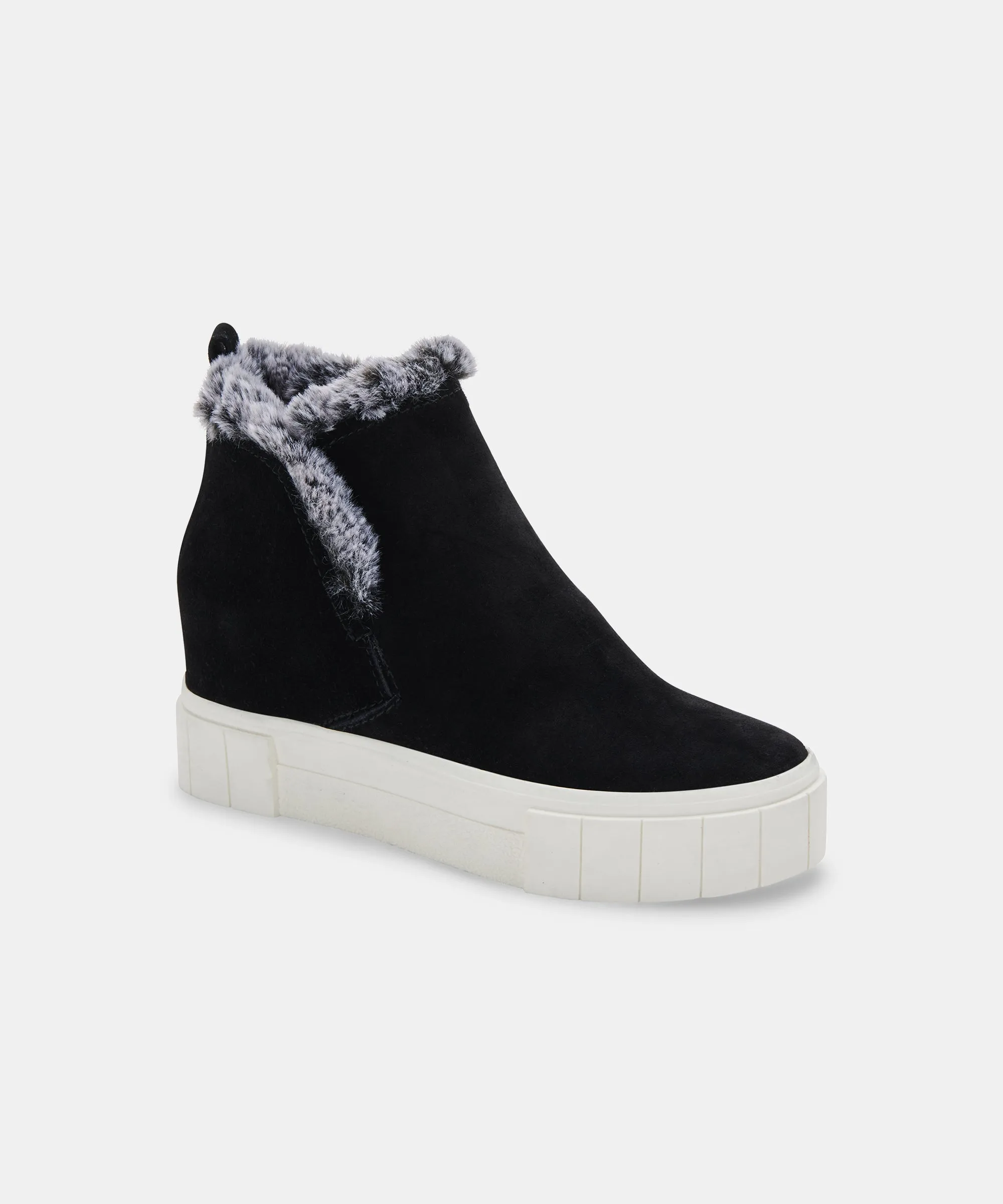 ZALI SNEAKERS BLACK SUEDE - re:vita