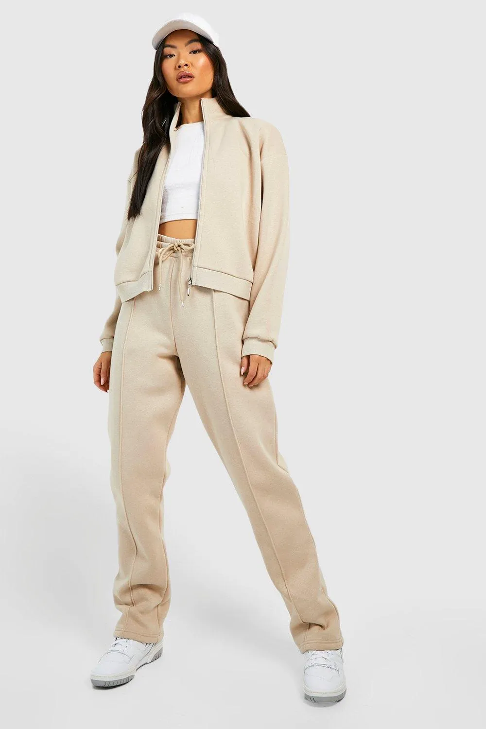 Zip Through Straight Leg Jogger Tracksuit