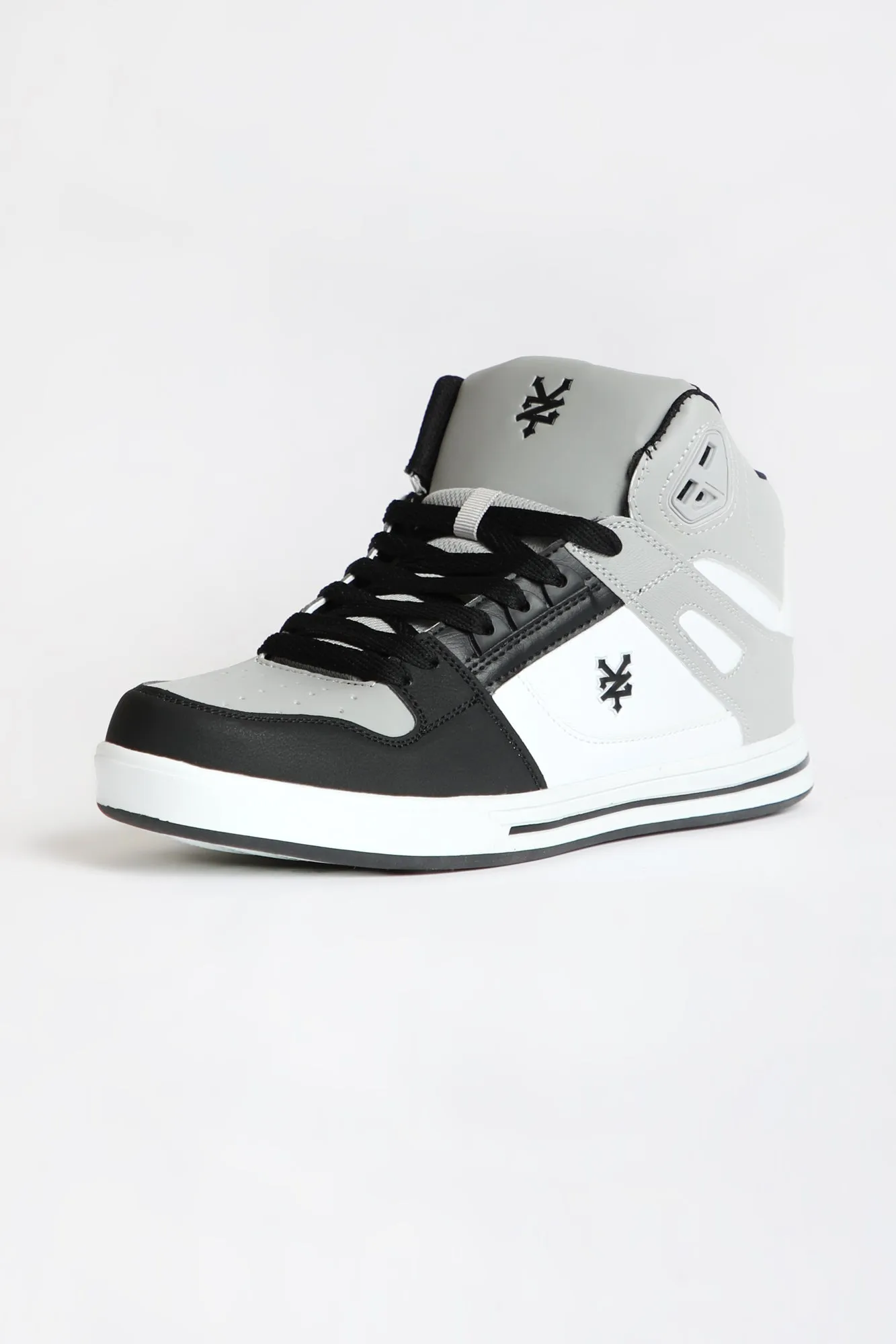 Zoo York Men's Gray and Black High Top Shoes.