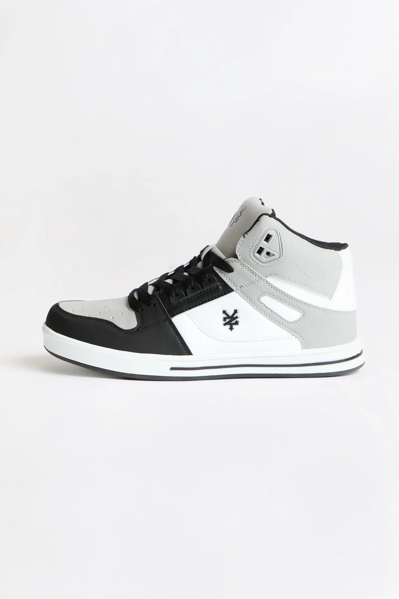 Zoo York Men's Gray and Black High Top Shoes.