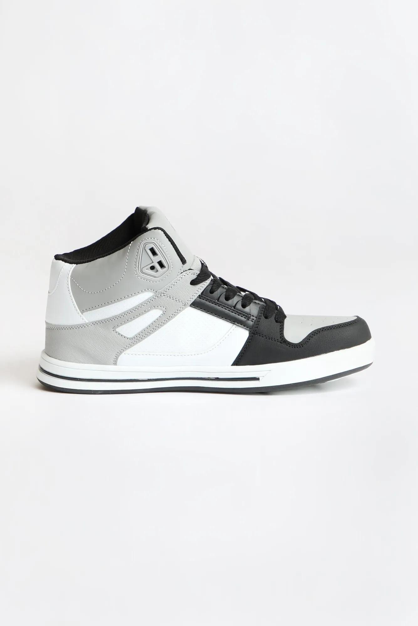 Zoo York Men's Gray and Black High Top Shoes.